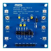 Monolithic Power Systems (MPS) EV2700-C-00A ບອດຄວບຄຸມແບດເຕີຣີ 26V, 1A, ຕູ້ຊາດແບບເສັ້ນສອງມີບອດປະເມີນ JEITA ທີ່ສາມາດກຳນົດໄດ້
