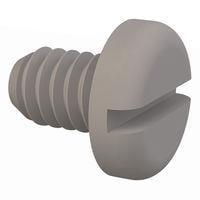 Essentra Components 012520P037 ພັນສລອດເດດ Pan Slotted Screw, 1/4-20 Thread, 3/8 Lg