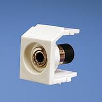 Panduit NK35MSSWH ຕົວເຊື່ອມໂທລະສັບ NK 3.5mm Stereo Coupler, ປະເພດບົດບາດ, Wh