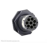 Eaton Souriau-Sunbank UTGX7128S ຮອບຮອງ Jam nut receptacle, ບໍ່ມີ backshell, ສໍາລັບ 8 ຕິດຕໍ່ຍິງ, IP68/69K