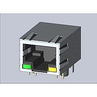EDAC A60-243-313P562 ມັກເຕິກແຈັກ 10P/8C MAGNETIC JACK 2x4 W/ LED 15u