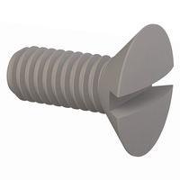 Essentra Components 50M040070L010 ສະກຣູຫຼັກຊອກມີລູກສອນຊ່ອງ 90 Slotted CSK, M4 X .7 Thread, 10mm Lg