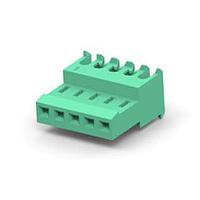 AMP Connectors - TE Connectivity 3-641201-5 ການປະກອບ Receptacle 05P MTA100 CONN ASSY GRN LF