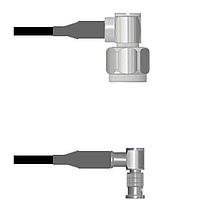 Amphenol Custom Cable Q-2E00U000D084i ສາຍສັ້ນ RF N-RP/HDBNC-RP LMR19 84I