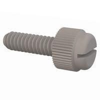 Essentra Components 091024062TEG ກຸມສະກຣູ Knurled ມີລູກສະກຣູ Slotted Thumb, ການດັບສາຍ #10-24, ຄວາມຍາວ 5/8
