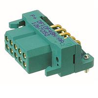 Amphenol Positronic DF10M0W1 Connectors DragonFly Gold Plating 10 Pos 20 AWG Copper Alloy Male Straight Angle 2R