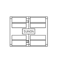 Sunon PF60761BX-000U-A99 ພັງລົມ Axial Axial, 60x60x76mm, 12VDC, 73.2CFM, 3.96"H2O, ເລີ່ມຕົ້ນອັດຕະໂນມັດ, ການໄຫຼຂອງອາກາດສູງ