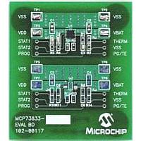 Microchip Technology MCP73833EV ບັດເຕີຣີ ຈັດການ MCP73833 EVAL BRD