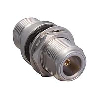 Linx Technologies - TE Connectivity ADP-NF-NF-B-W ຕົວແປ RF - ໃນຊຸດ N Type Jack ເປັນ N Type Jack Bulkhead