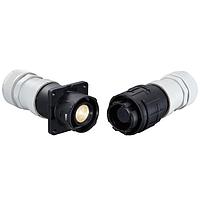 Hirose Electric EM40M-WBR-1SCA-K(81) ຕົວເຊື່ອມພລາສຕິກ ຮັບສະຫນັບ, ຜູ້ຍິງ, 410A, ການກົດເຂົ້າແບບ Bayonet, ປະເພດກັນນ້ຳ