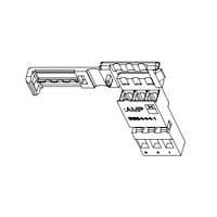AMP Connectors - TE Connectivity 965444-1 ກອງປົກ MQS SOCKET HOUSING 3P