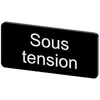 SIEMENS 3SU19000AC160GS0 ປ້າຍປະກັບ, Sous Tension INSCR. LABEL,BLK 12.5X27MM, SOUS TENSION