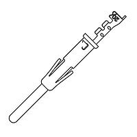 Eaton Souriau-Sunbank SM20ML1TK6 ຕິດຕໍ່ Trim Trio Pin Crimp 20 AWG Contact Sz 16