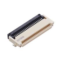 Omron Electronics XF3M-2415-1B-R100 ຕົວເຊື່ອມ SKT 24 POS 0.5mm Solder RA SMD