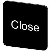 SIEMENS 3SU19000AF160DX0 ຈານປ້າຍປະກັບ, ປ້າຍປະກັບ INSCR. ສີດຳ 22 X 22MM, ປິດ