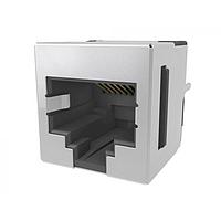 Amphenol Commercial Products RJE741888120A ຕູ້ເຊື່ອມຕໍ່ແບບມົດູເລີ / ຕູ້ເຊື່ອມຕໍ່ Ethernet ພອດເດັດຫນຶ່ງ ມົດູເລີຈັກ - ຕັ້ງຕົ້ນ, ຕູ້ເຊື່ອມຕໍ່ຂາຍເຂົ້າ 8P8C, ມີກັບກັນສະຫນາມ, ບໍ່ມີແທບ EMI