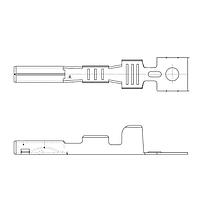 Yazaki 71161261 ຂໍ້ຕໍ່ TERM SP FEM 1.2MM UNSLD