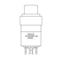 Amphenol Nexus Technologies NX304AB1B ສະຫນັບສະຫນູນ Switch ແບບປິດສີດຳ