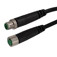 Stewart Connector BC-M8FA4AMA4010M ເສັ້ນສາຍອ່ານສະເຫຼີມ / ເສັ້ນສາຍອັກຕູເວີ M8 A-Code ການປະກອບເສັ້ນສາຍ M8 A-Code ຍິງເປັນ M8 A-Code ຜູ້ຊາຍ 1m IP68