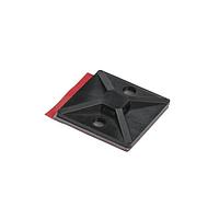 HellermannTyton 151-01632 ພື້ນຜູ້ຕິດກັນຄວາມຮ້ອນສູງ High Heat High Bond Acrylic Adh Base, 1.12" x 1.12", ໃຊ້ T18-T50 Tie, PA66HIRHSUV, ສີດຳ, 500/pkg