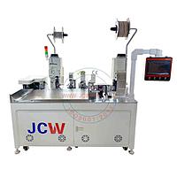 JCW JCW-CST18D Wire Crimping To Heat Shrink Tube Printing &amp; Shrinking Machine (AWG 22-AWG 14, 75-99999mm, 2 tấn)