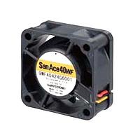 Sanyo Denki 9WFA0824G6001 ພັງລົມ Axial DC Axial, 80x80x20mm, 24VDC, 50.8CFM, 3.6W, 48dBA, 6000RPM, ກົດນ້ຳມັນ, Tach