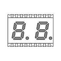 Kingbright ACDA56-41SGWA-F01 ຈໍ LED ສີຂຽວ ກະຈົກກະຕ່າງ 2 ໂຕເລກ