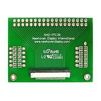 Newhaven Display NHD-FFC36 ບອດຕໍ່ຕ່າງ Adapter Boards 36 pin FFC-thru hole adptr
