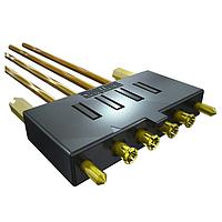 Samtec GRF1-P-C-08-1000-C1-S-S ຕົວເຊື່ອມ D-Sub - ຄວາມໜາແບບມາດຕະຖານ 5.00 mm 50 Ohm ຈັກ RF ຂະໜາດນ້ອຍຊຸດຕໍ່ກັນ