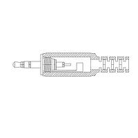 Kobiconn 171-PA2812-EX ຕົວເຊື່ອມໂທລະສັບ 2.5x11mm ປລັກສະເຕຣີໂອ ການປະກອບຝາຫົວເຮັກຊ໌