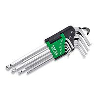 TOPTUL GBAL0901 9PCS Long Type Ball Point Hex Key Wrench Set
