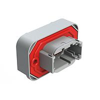 Amphenol SINE Systems ATM15-08PA-BM04 8-ທາງ Str Flng Mnt PCB Rcp 8POS ສີເຫຼືອງ Tin Cont A