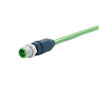 HARTING 21342626840010 ເສັ້ນສາຍອ່ານສະເຫຼີມ / ເສັ້ນສາຍອັກຕູເວີ M12 Y-cod 8-pol st/st m/m PUR 1.0m