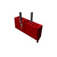 AMP Connectors - TE Connectivity 1-338095-8 ກອງປະກອບປະກັນສາຍ 18 POS HOUSING