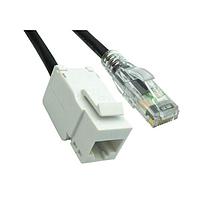 Bel BM-6AJPK007F Cat 6 BEL C6, RJ45 JK-PL 7FT,BK