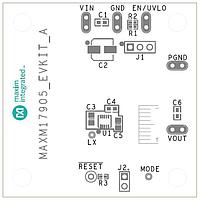 Analog Devices MAXM17905EVKIT# ຕົວຄວບຄຸມແຮງໂຕລະຟັດ - ຕົວຄວບຄຸມສະຫວັດ EVkit ສໍາລັບ MAXM17905, ອິນພຸດ 4.5V ຫາ 24V