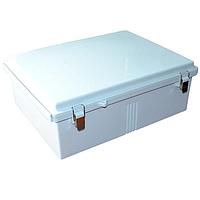 Bud Industries PTQ-11073 Hinged Cover PC+10% Fiberglass Box with Stainless Steel Latch (17.7 X 13.8 X 6.3 In)