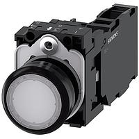 SIEMENS 3SU11030AB601FA0 ປຸ່ມກົດສະແດງແສງ PUSHBUTTON. ສີຂາວ