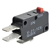 Omron Electronics V-21-1C6(IN) ມິນິເຈີ .250 ການເຊື່ອມຕໍ່ດ່ວນ Term SPDT 2.92N Pin Plun