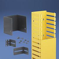 Panduit FRHD4KTYL ຊຸດ, ຜູ້ຈັດການສາຍສະເຄັດທີ່ມີບາດພັນ, 4" x 4" (100mm x 100mm), FiberRunne