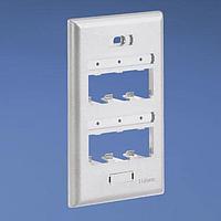 Panduit UICFP6IW ແຜ່ນປະຕູໜ້າ, 6 ພອດ, ຄລາສສິກ, Ultimate ID