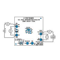 Analog Devices DC1730A ບົດທົດສອບຕົວຄວບຄຸມແຮງດັບໄຟຟ້າ - ຕົວຄວບຄຸມແຮງດັບໄຟຟ້າປ່ຽນສະຖານະ LT3973EMSE Demo Board I 42V, 750mA Step-
