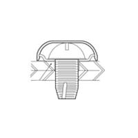 Caplugs RHW-063 ວາຊເອີ FLANGED STEEL WASHER 8 SCREW SIZE