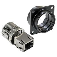 Amphenol Socapex RJF21ZN ຕິດຕັ້ງຮູບສີ່ແຫ່ງວົງກົດສະແກນສະເພາະຍິງ RJ45 term