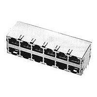 AMP Connectors - TE Connectivity 348834-8 ຕູ້ເຊື່ອມຕໍ່ Modular / ຕູ້ເຊື່ອມຕໍ່ Ethernet 4 ON 4 M/PORT PANEL GRND