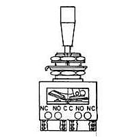 Honeywell 64AT9-1 ສະຫນັບສະຫນູນ Toggle SW DPDT 4POS Solder T2 type Term