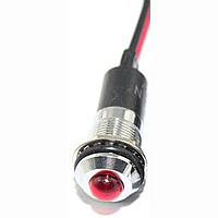 Mallory Sonalert FL1M-12SW-1-R12V ອິນດິເຄເຕີ LED ແດງ 12MM ແມັດ 12VAC/DC