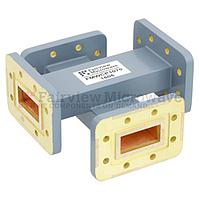 Fairview FMWCP1070 50 dB WR-112 Waveguide Crossguide Coupler With CPR-112G Grooved Flange from 7.05 GHz to 10 GHz