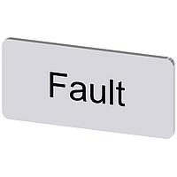 SIEMENS 3SU19000AC810EC0 ປ້າຍປະກັບ, ປ້າຍປະກັບຂໍ້ຜິດພາດ, ສີເງິນ 12.5 X 27MM, ຂໍ້ຜິດພາດ