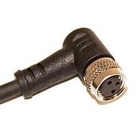 Mueller C83D01M010 ເສັ້ນສາຍອ່ານຄ່າ / ເສັ້ນສາຍກະທົບ M8 Cordset, 3-ຕຳແໜ່ງ ຕົວຍິງມຸມຂວາ ເຖິງປາກເປີດ, 24 AWG, 10M